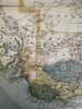 Australia 1881 Lett’s 2 sheet detailed color maps numerous tracks & expeditions