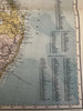 Australia 1881 Lett’s 2 sheet detailed color maps numerous tracks & expeditions