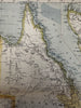 Australia 1881 Lett’s 2 sheet detailed color maps numerous tracks & expeditions