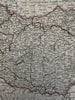 Europe Austrian Empire Bohemia 1812 Lapie engraved folio map orig. hand color