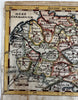 Germany Germania including Low Country 1681 Du Val rare miniature hand color map