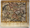 Germany Germania including Low Country 1681 Du Val rare miniature hand color map