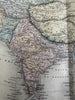 Asian continent Arabia to China India French Indo -Chine 1879 Chevallier map