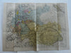 Austro -Hungarian Empire Germany Prussia 1879 Chevallier large hc engraved map