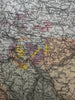 Austro -Hungarian Empire Germany Prussia 1879 Chevallier large hc engraved map