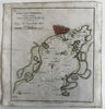 Cape Ann Harbor Massachusetts Gloucester 1833 Hooker map coastal chart handcolor