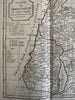 Roman era Holy Land Judea c.1790’s Vaugondy Delamarche engraved hand color map