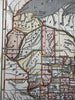 Wisconsin state 1853 Ensign charming miniature hand colored giftable map