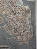 Charleston SC city plan 1853 Ensign charming miniature hand colored gift map