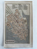 Charleston SC city plan 1853 Ensign charming miniature hand colored gift map