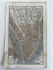 Pittsburg PA city plan 1853 Ensign charming miniature hand colored gift map