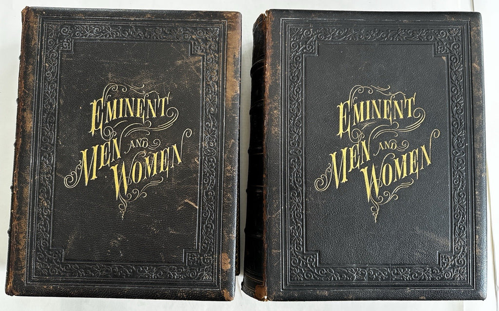 Portrait Gallery Eminent Men & Women 1872 Duyckinck 2 vol set w/ 121 engravings
