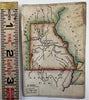 Missouri state c.1821-24 rare Melish miniature state map original hand color