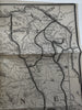Maine Hunting & Fishing region map c.1910 Bangor & Aroostook RR large map