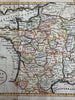 France from latest authorities 1788 Kitchin engraved hand colored map