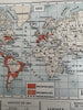 World showing 1822-1885 Catholic missions 1886 Christian history Missionary map