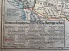 United States 1886 scarce Catholic Christian Missionary color map
