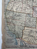 United States 1886 scarce Catholic Christian Missionary color map
