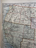 United States 1886 scarce Catholic Christian Missionary color map
