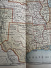 United States 1886 scarce Catholic Christian Missionary color map
