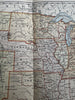 United States 1886 scarce Catholic Christian Missionary color map