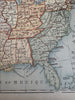 United States 1886 scarce Catholic Christian Missionary color map