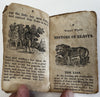 rare juvenile chapbook dogs animals 1822 Tommy Trip w/ 14 wood cuts peacock Owl