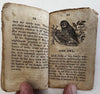 rare juvenile chapbook dogs animals 1822 Tommy Trip w/ 14 wood cuts peacock Owl