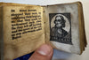 Miniature thumb Bible History 1850 juvenile scarce leather book w/ 19 woodcuts