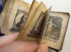 Miniature thumb Bible History 1850 juvenile scarce leather book w/ 19 woodcuts