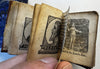 Miniature thumb Bible History 1850 juvenile scarce leather book w/ 19 woodcuts