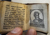 Miniature thumb Bible History 1850 juvenile scarce leather book w/ 19 woodcuts