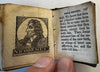 Miniature thumb Bible History 1850 juvenile scarce leather book w/ 19 woodcuts