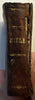 Miniature thumb Bible History 1850 juvenile scarce leather book w/ 19 woodcuts