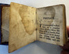 Miniature thumb Bible History 1850 juvenile scarce leather book w/ 19 woodcuts