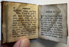 Miniature thumb Bible History 1850 juvenile scarce leather book w/ 19 woodcuts