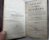 History of Canada nation & peoples 1821 Dainville rare leather book