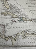 West Indies Caribbean East West Florida New Spain Cuba 1794 Wilkinson scarce map