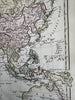 Asia New Holland Arabia Tibet Hindoostan Persia China 1800 Wilkinson scarce map