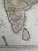 Hindoostan India from latest authorities 1800 Wilkinson scarce map