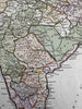 Hindoostan India from latest authorities 1800 Wilkinson scarce map