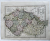 Bohemia Moravia Austrian Silesia Eger Glatz 1800 Wilkinson scarce map