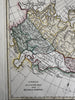 Russian Empire across Asia Siberia Ostiaks Kamchatka 1794 Wilkinson scarce map