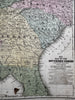 Southern United States Carolinas Georgia Louisiana Arkansas AL 1839 Mitchell map