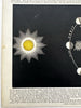 Phases of Moon diagram 1850’s hold to light color tissue rare celestial print