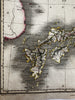 Japan Japanese islands Asia 1817 Arrowsmith & Hall rare engraved hand color map