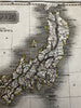 Japan Japanese islands Asia 1817 Arrowsmith & Hall rare engraved hand color map