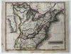 United States pre-Alabama Mississippi Georgia 1817 Arrowsmith Hall engraved map