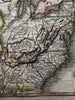United States pre-Alabama Mississippi Georgia 1817 Arrowsmith Hall engraved map