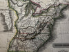 United States pre-Alabama Mississippi Georgia 1817 Arrowsmith Hall engraved map